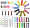 EUBSWA Paracord 550 Seil 4mm Paracord, 26 Stück Nylonschnur für DIY Armband Lanyard Schlüsselbund Hundehalsband Hundeleine - Bastelset mit Schnallen, Ringen, Nadeln & mehr - Nylon, 3 Meter