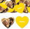 Goodtimes Foto-Konfetti Beidseitig Personalisierbar Foto Name Herz 2,5cm Dekoration für Hochzeit Geburtstag Partys 300 Stück Gold