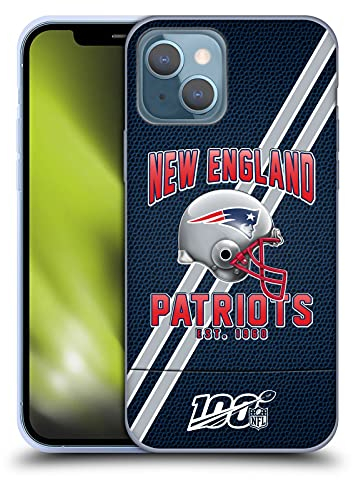 Head Case Designs Offizielle NFL Football Streifen New England Patriots Logo Art Gel Handyhülle Hülle [Militärischer Schutzgrad] Kompatibel mit Apple iPhone 13