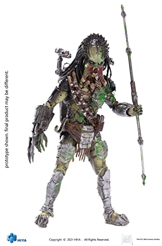 Merchandising Licence Hiya Toys Alien vs Predator: Requiem Battle Damage Wolf Predator Figur, Maßstab 1:18, Mehrfarbig