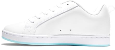 Dc Shoes Women's Court Graffik Shoes Sneaker, White/Blue, 4 UK