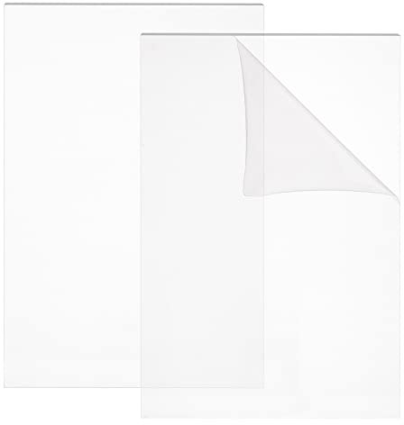 BENECREAT 2 Packungen 21x31.7cm Klare Acryl-Schneidunterlagen, Acryl-Kunststoffplatte Für Stanzarbeiten, 3mm Dick