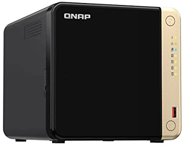 Qnap TS-464-4G NAS & Speicherserver Tower Eingebauter Ethernet-Anschluss Schwarz