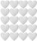 EXCEART 20 Stücke Styropor Herz Styroporherzen Styropor Kugeln Styropor Ball Kugeln Schaum Herz Modellierung zum Basteln für DIY Handwerk Valentinstag Weihnachten Hochzeit Tischdeko 5cm