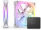 NZXT F140 RGB Duo Twin Pack - 2 x 140mm Dual-Sided Fans with Controller – 20 Individually Addressable LEDs – Balanced Airflow and Static Pressure – Fluid Dynamic Bearing – PWM – White
