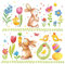 20 Servietten Osterhase in der Blumenwiese Ostern 33x33