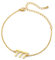 PAMTIER Engels Zahl 777 Armband Damen Edelstahl Verstellbare Gliederkette Zierlich Einfacher Numerologie Schmuck Gold