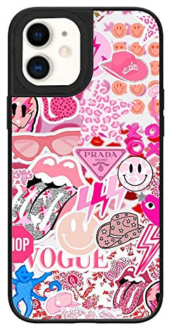 Ehreus for iPhone 11 Phone Case, Aesthetic Cute Hippie Preppy Pattern Shock-Absorbent Protective Cover for Women Girls Girly