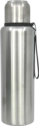 C.A.O. - Bouteilles isothermes 1,5 litres en INOX - Hauteur 34 cm - Diamètre ø 9,5 cm, Gris