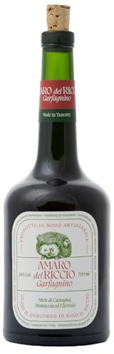 Amaro del Riccio, Gusto Erbaceo, Botaniche di Elicriso, Mentuccia e Miele di Castagna, Gradazione 26%, Volume 70cl