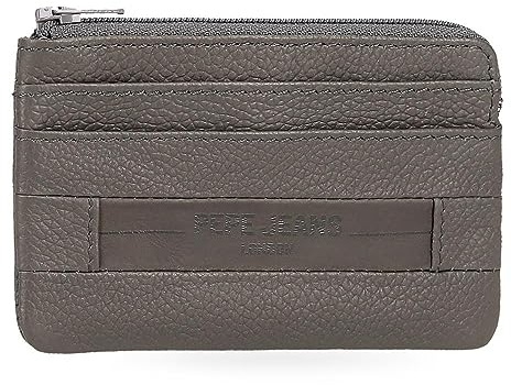 Pepe Jeans Checkbox Geldbörsen und Geldbörsen aus Rindsleder, Schwarz, Braun, Blau und Grau