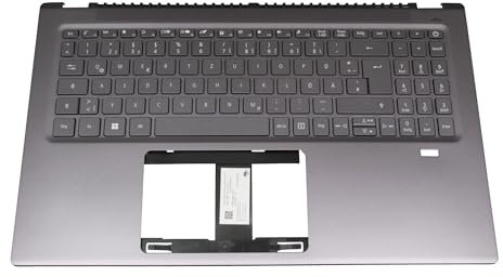 acer 6B.ABDN2.014 Original Tastatur inkl. Topcase DE (deutsch) grau/grau mit Backlight für Swift 3 (SF316-51)