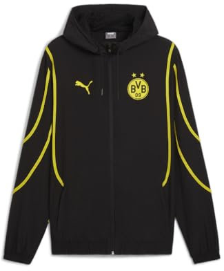 Puma Trainingsjacke BVB PreMatch Woven Jacket 777601 Puma Black-Faster Yellow-S