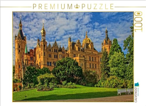 CALVENDO Puzzle Schloss Schwerin | 1000 Teile Lege-Größe 64 x 48 cm Foto-Puzzle für glückliche Stunden