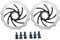 Yongness Fahrrad Scheibenbremse Scheibe 140mm/ 160 mm/180 mm,203mm 6 Loch Bremsscheibe mit 12 Schrauben, Edelstahl-Bremsscheibe, kompatibel mit Shimano Tektro, Avid, Magura, Hayes, (schwarz 160 mm)