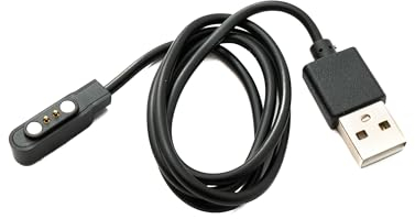 System-S USB 2.0 Kabel 60 cm Ladekabel für Kospet Tank T2 Smartwatch Adapter in Schwarz
