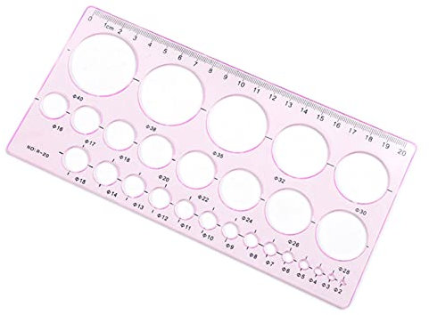 Breast Flange Measuring Tool Nipple Circle Ruler Convenient Plastic Nipple Sizing Ruler 27 Size Diameter Nursing Accessories