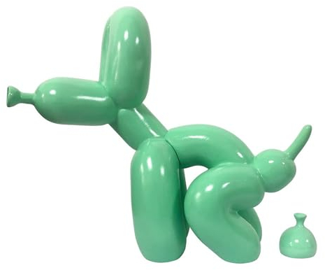 Morlinca Ballon Hund Statue, Harz Ballon Hund Skulptur, Graffiti Kunstskulptur Harz Handwerk Ornament Desktop BüRo Und Heimdekoration Tier Skulptur,A2