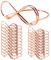 20 Stück Roségold Tischkartenhalter Hochzeit, Unendlichkeit Nachrichtenclip Tischnummer Halter, Foto Bildkarten Displayständer, Tischkarten Clips für Hochzeiten, Party und Restaurant Tisch Deko