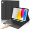 IVEOPPE Teclado iPad 10/11 Generación con Touchpad, Funda Teclado Trackpad Español Ñ Desmontable Inalámbrico Bluetooth para iPad 10 Generación 2022/11 Generación A16 2025 (10.9/11 Pulgada), Negro