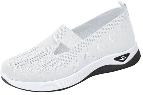 Genérico 2024 Zapatillas Ortopédicas para Mujer Zapatos sin Cordones para Caminar Zapatos Mujer Comodos y Ligeros Sandalias Palas Transpirables y Antideslizantes Zapatillas Verano Malla Deporte Mujer