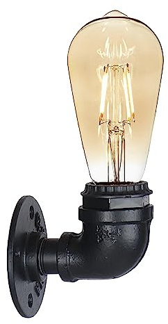 DC VOLTAGE Retro Industrial Water Pipe Wall Lights Vintage Rustic Metal Steampunk Lamp Valve Tap Single Loft Rustic E27 Lighting Fixtures