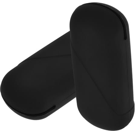 minkissy 2pcs Portable Silicone Storage Box Lightweight Practical Holder for Women Hygiene for Travel and Daily Use Black