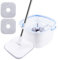 Floor Mop and Buckets Sets, Flash Speed Mop for Cleaning Floors Flat Mop and Bucket System, 133.5cm Long Extendable Handle, 360 Rotating Head, 3 Microfibre Reusable Wet and Dry Mop Pads