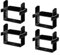 Leaf Spring Clamp Kit Essential Accessory for Towing and Transporting Heavy Loads with Improved Stability (Black)
