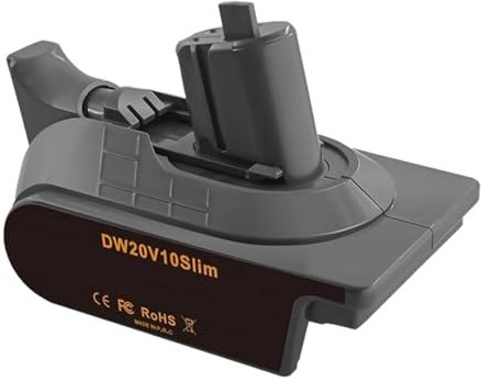 DW20V10 Slim Battery Adapter,Compatible for Dewalt,20V Li-Ion Battery Convert to,Compatible for Dyson,V10 Digital Slim Vacuum Cleaner