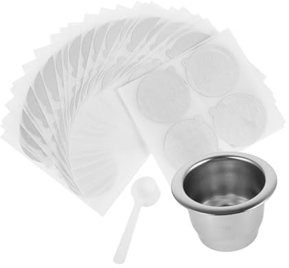 TOPBATHY capsule de café cosse réutilisable couvercles capsules expresso e expresso feuille d'espresso Gousse de café tasse de filtre à Acier inoxydable