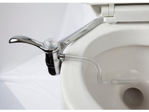 Bidet-Aufsatz aus Metall von Bidet von Biffy: Von Ärzten entworfen, selbstreinigend, 8 Strahlstrahl mit einstellbarem Druck und Muster, nicht elektrisch, montiert in den USA, Metall