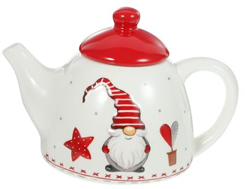 Warmhm Teiera Natalizia con Tazza Incorporata Pentola da Tè Multifunzione per Cucina Design e Facile da per