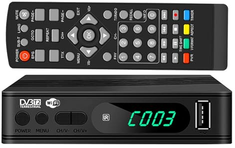 yeraa HD TV Boxs USB Set Top Box DVB-T2 TV Tuner Satellite TV Receiver Digital TV Decoder Hevc DVBT2 264