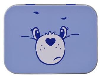 Home-Flair Kinder Pflaster-Box mit 24 bunten Motiv-Pflastern in Metalldose – Hautfreundlich & Wasserabweisend – Motive: Paw Patrol, Hello Kitty oder Glücksbärchis (Glücksbärchi Blau, 3 Boxen)