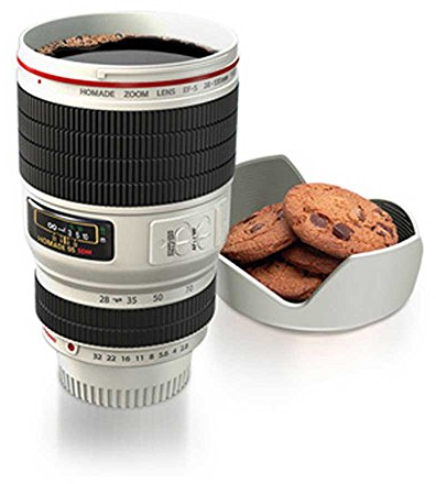 Thumbs Up CAMCUPWHT Camera Lens Cup Trinkbecher Kameraobjektiv, weiß