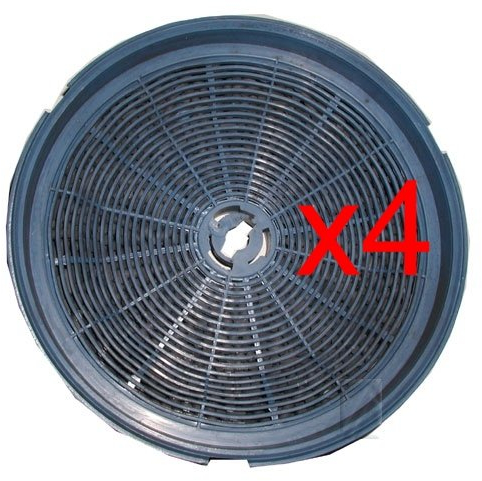 AIRLUX - LOT DE 4 FILTRES A CHARBON HOTTE GLEM AIRLUX CR300 - 4CR300
