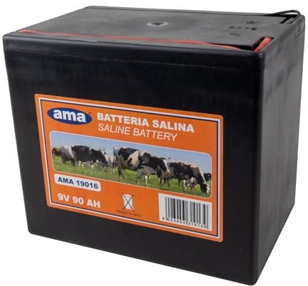 Batteria Zinco-Carbone Ama 9V 90A per Recinti Elettrici
