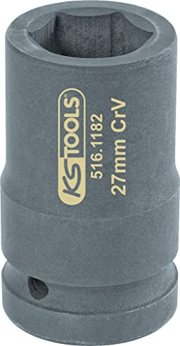 KS Tools 516.1182 Llave de vaso de 1, 6 cantos, 27mm