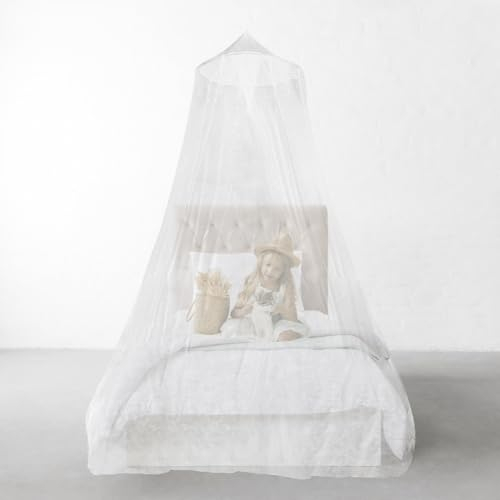 JJOnlineStore - White Dome Mosquito Mesh Net - Travel Mosquito Net Bed Canopy for Single/Twin Size Beds, Hammocks Cribs – Great for Indoor/Outdoor, Camping, Easy Setup (60 * 250 * 800)