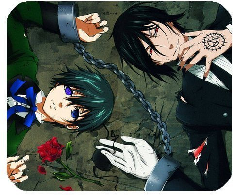 Anime Black Butler Personalized Custom Gaming Mousepad Rectangle Mouse Mat / Pad Office Accessory And Gift Design-LL996