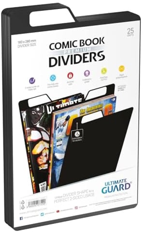 Ultimate Guard Premium Comic Book Dividers Black (25)