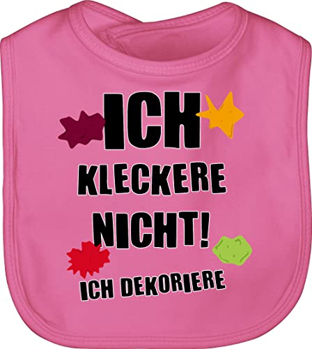 Shirtracer Baby Lätzchen - Sprüche - Ich kleckere nicht! - Unisize - Pink - babygeschenke lustig lustige babysachen spruch babylätzchen babygeschenk latz babykleidung mit süßen sprüchen spruche