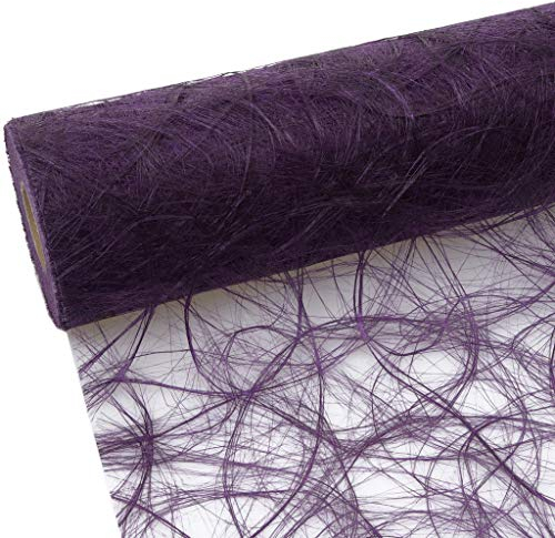 Sizoweb Tischband Aubergine 5 Meter lang 20cm breit