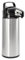 com-four® 1,9L Isolier-Pumpkanne - 1,9 Liter Airpot aus Edelstahl mit Glaseinsatz - Thermoskanne mit Pumpmechanismus (01 Stück - 1.9 Liter)