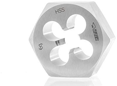 BAER Sechskantmutter M 20 x 2,5 - HSS - Sechskantschneideisen | Gewindeschneider | Schneidmutter | Außengewinde