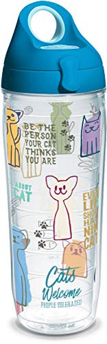 Tervis Cat Sayings Water Bottle, Plastic, Classic
