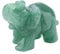 2 inch Naturstein Elefant Jade Stein Craving Glücklichen Elefanten Feng Shui Statue Geschnitzte Edelsteine Elefant Figur für Reichtum glückliche Figuren Skulpturen Home Decor(#3)