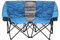SUNNYFEEL Doppelter Campingstuhl für Erwachsene, 2-Sitzer-Klappsofa, robuste Faltbare Stühle für Outdoor, Garten, Angeln, Picknick (blau)