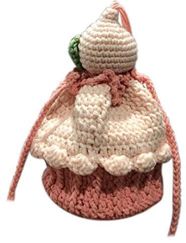 Mini tasse à gâteau - Sac à bandoulière - Sac à bandoulière - Pour téléphone portable - Porte-monnaie - Sac à bonbons avec bandoulière - Pour fille, chocolat, Taille unique